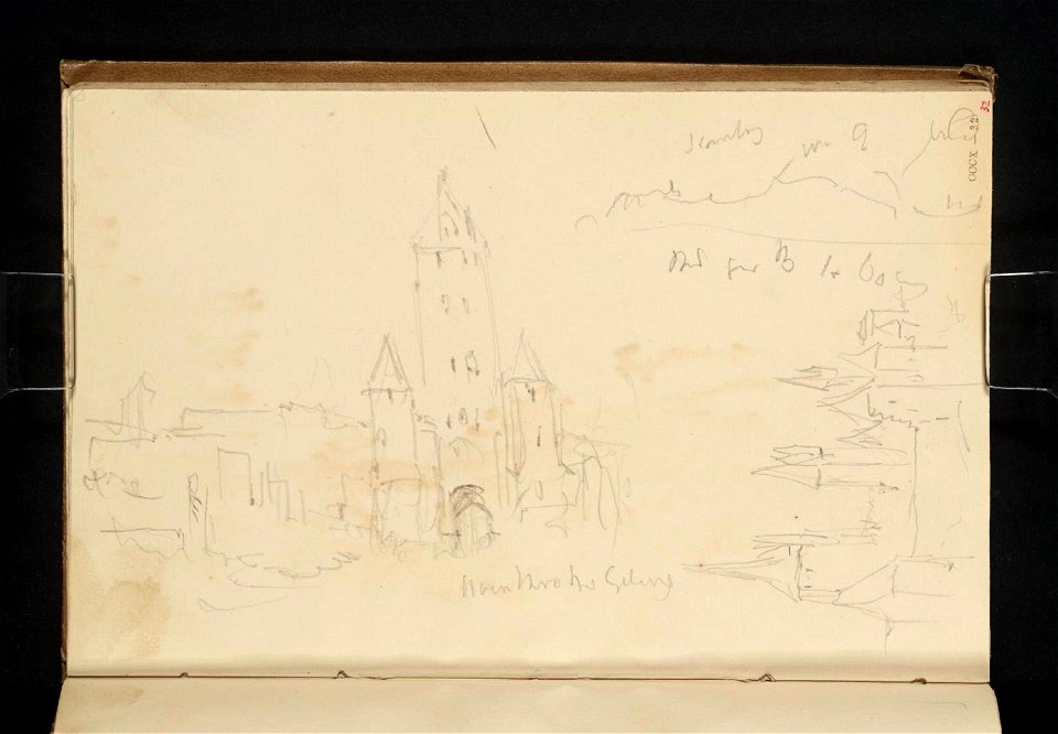 J M W Turner - Zeichnung - Regensburg Ostentor - Nürnberg - 1840