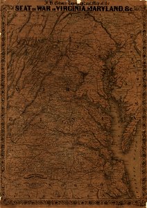 J. H. Colton's topographical map of the seat of war in Virginia, Maryland etc. LOC 99448508