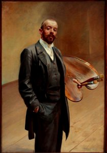 Jacek Malczewski, Autoportret z paletą