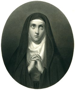 J. S. Schœffer - La Nonne - Steel Engraving