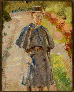 Jacek Malczewski - Boy in the garden, sketch (Rafał, artist’s son) - MP 1156 MNW - National Museum in Warsaw