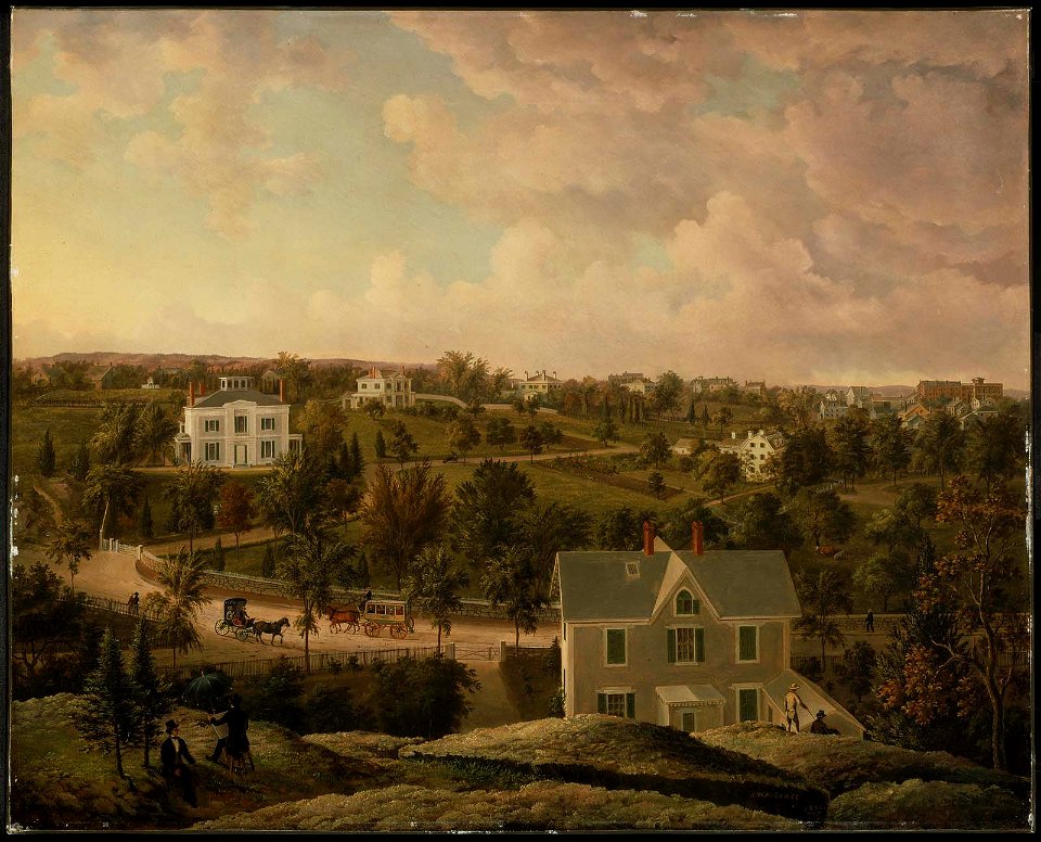 J. W. A. Scott - View of Roxbury - 1999.535 - Museum of Fine Arts