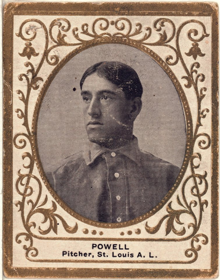Jack Powell, St. Louis Browns, baseball card portrait LCCN2007683797