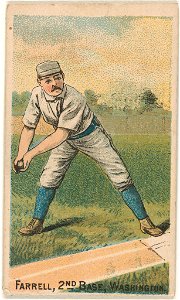 Jack Farrell, Washington Statesmen, baseball card portrait LCCN2007680785