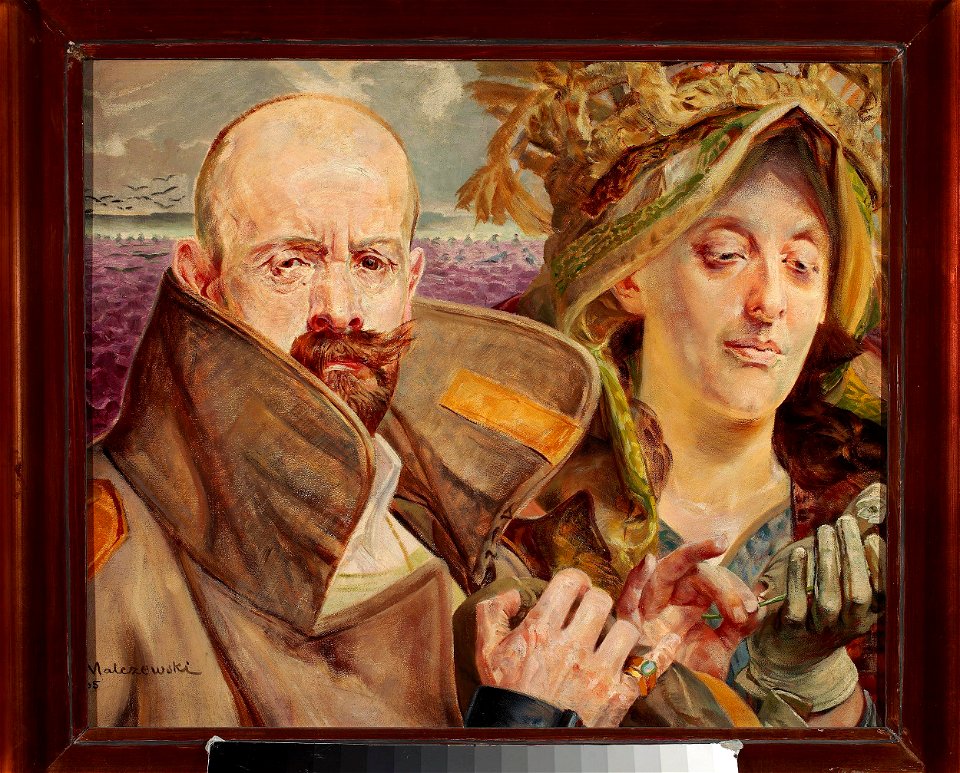 Jacek Malczewski - Pierwiosnek - Portret własny z żoną