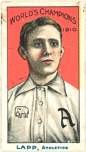 Jack Lapp, Philadelphia Athletics, baseball card portrait LCCN2007683821