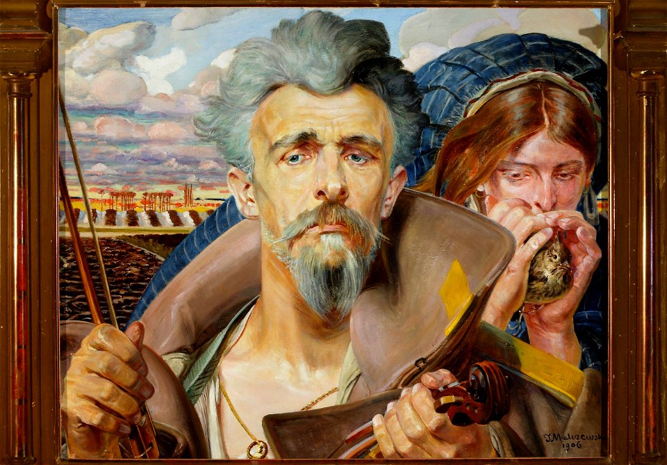Jacek Malczewski - Muzyka, środkowa część tryptyku