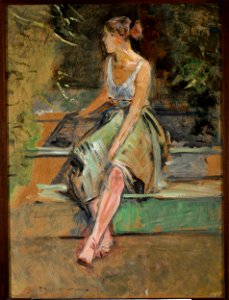 Jacek Malczewski - Study of a girl - MP 1148 MNW - National Museum in Warsaw