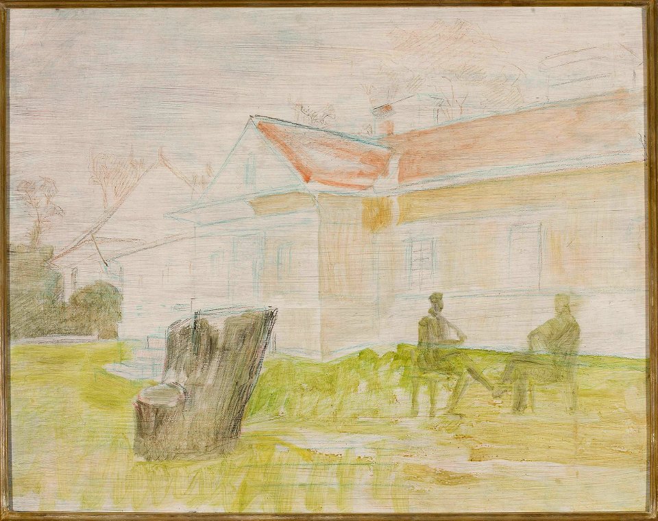 Jacek Malczewski - Manor house sketch – Lusławice - MP 1167 MNW - National Museum in Warsaw