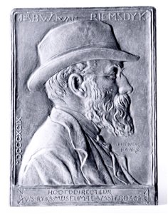 J.H. Baars - Plaquette jhr. B.W.F. van Riemsdijk (1899)