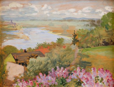 Jacek Malczewski - Valley of the Vistula from Zwierzyniec - MNK II-b-791 - National Museum Kraków