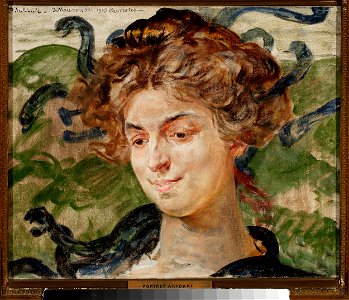 Jacek Malczewski - Portrait of Helena Sulima, actress, as Gorgon - MP 5151 - National Museum in Warsaw