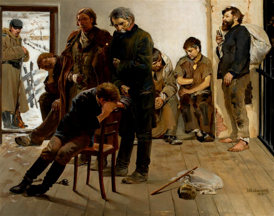 Jacek Malczewski - On the way to exile (Prisoners) - MP 368 - National Museum in Warsaw