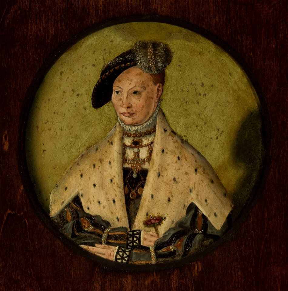 Jacob Binck - Portrait of princess Dorothea, wife of Albrech of Prussia - M.Ob.2474 - National Museum in Warsaw