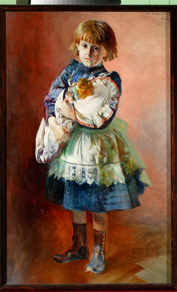 Jacek Malczewski - Portrait of Julia, artist's daughter, with a doll - MP 1152 - National Museum in Warsaw