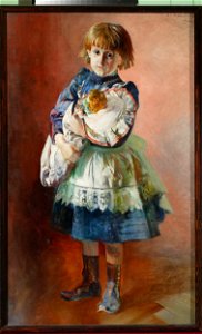 Jacek Malczewski - Portrait of Julia, artist's daughter, with a doll - MP 1152 - National Museum in Warsaw