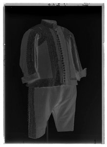 Jacka av brun kamlott - Livrustkammaren - 35605-negative