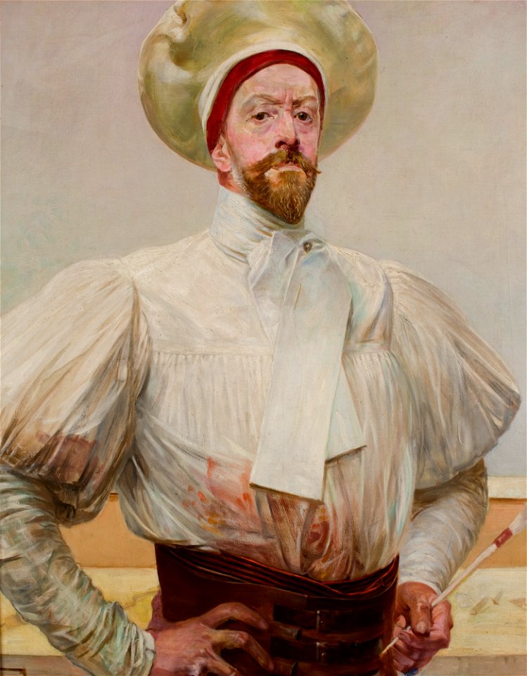 Jacek Malczewski - Self-Portrait in a White Attire - MNK II-b-1762 - National Museum Kraków
