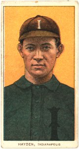 Jack Hayden, Indianapolis Team, baseball card portrait LCCN2008676940
