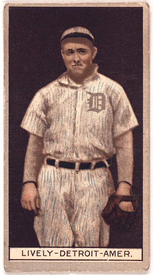 Jack Lively, Detroit Tigers, baseball card portrait LCCN2008678366