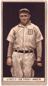 Jack Lively, Detroit Tigers, baseball card portrait LCCN2008678366