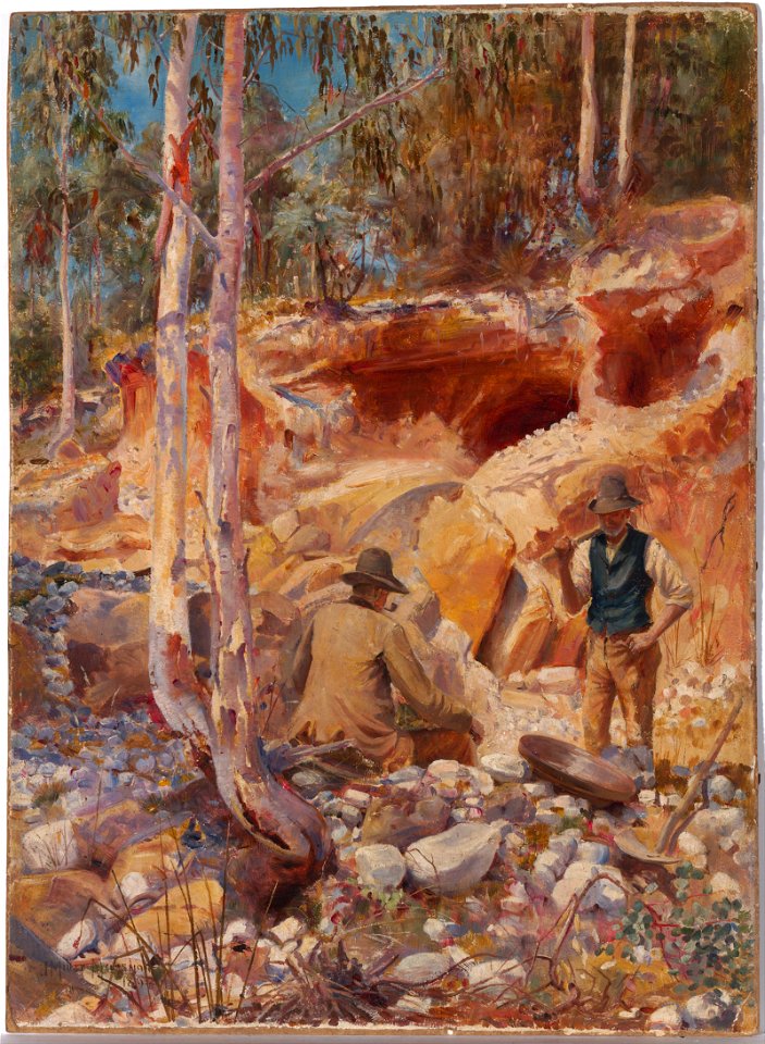 J. Miller Marshall - Fossicking for gold - Google Art Project