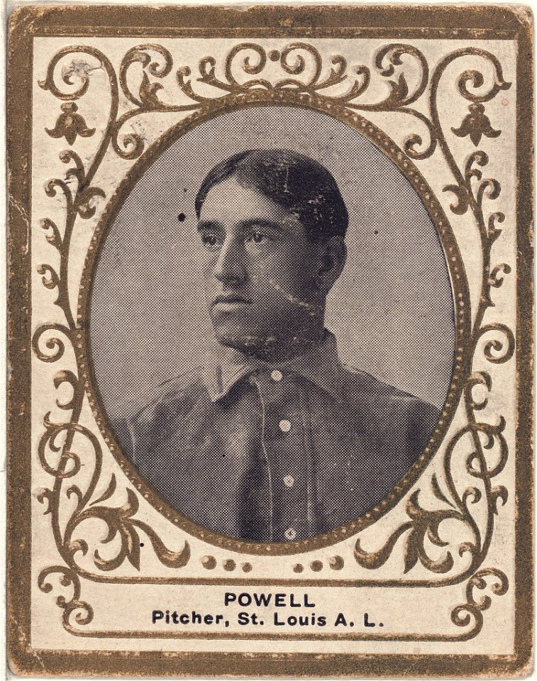 Jack Powell, St. Louis Browns, baseball card portrait LCCN2007683797