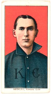 Jack Beckley, Kansas City Team, baseball card portrait LCCN2008676945