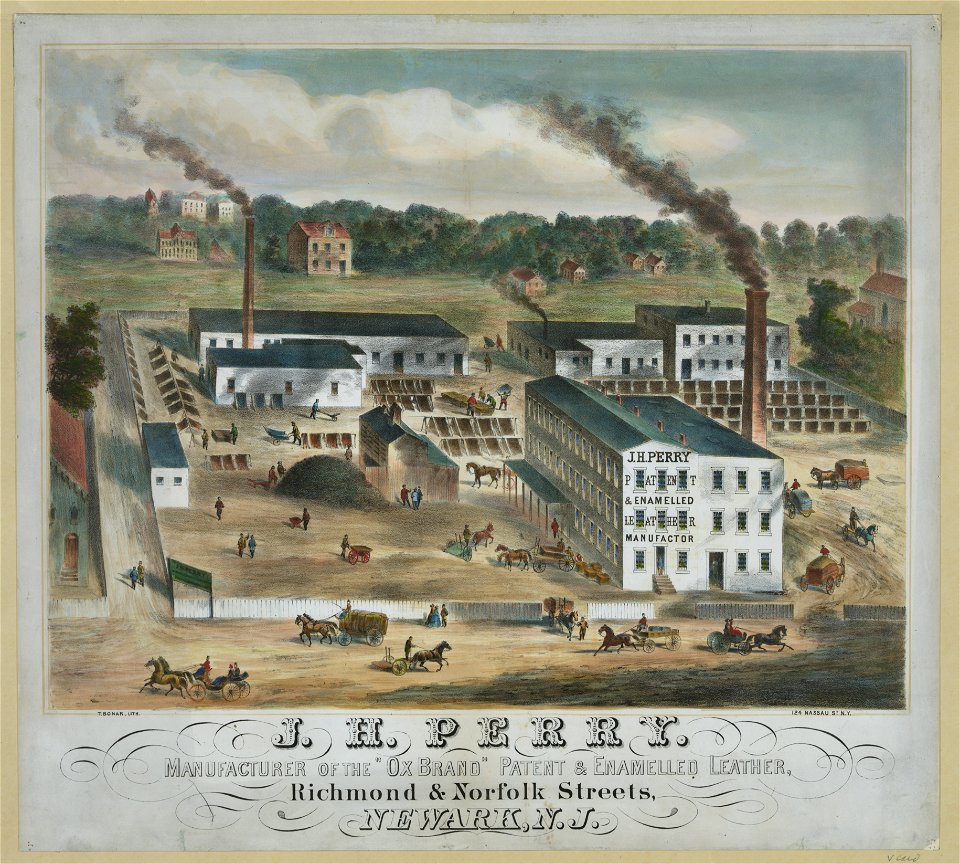 J.H. Perry. Manufacturer of the Ox Brand patent & enamelled leather LCCN2003680603