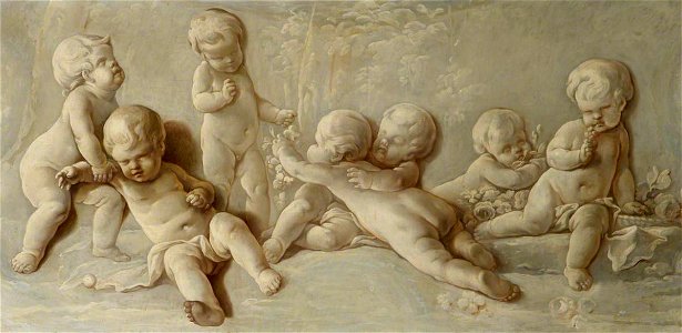 Jacob de Wit (1695-1754) (style of) - Two of the Four Seasons, Spring - 1530087.1 - National Trust