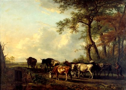 J.B. II Kobell - De ossendrift - B606 - Cultural Heritage Agency of the Netherlands Art Collection