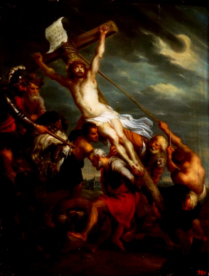 Jacob Andries Beschey - The raising of the cross