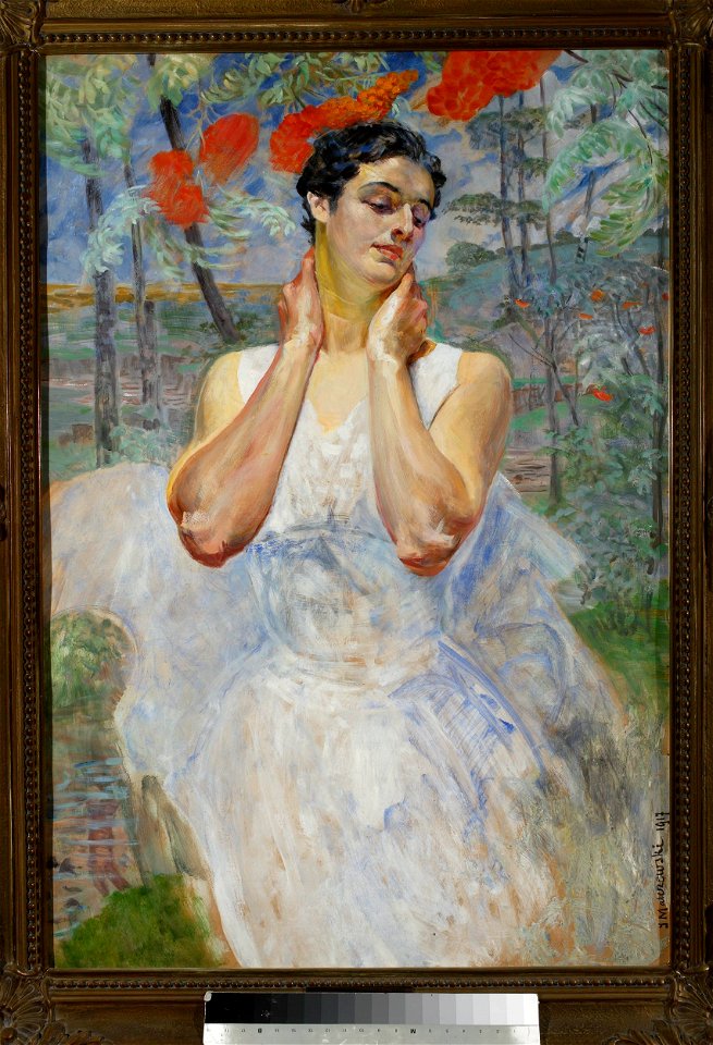 Jacek Malczewski - Portrait of a woman with rowanberry - MP 1200 - National Museum in Warsaw