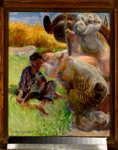 Jacek Malczewski - Shepherd boy and a harpy - MP 5043 MNW - National Museum in Warsaw