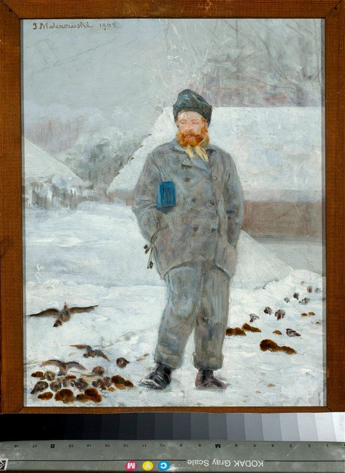 Jacek Malczewski - Portrait of Adolf Dygasiński with birds - MP 4676 - National Museum in Warsaw