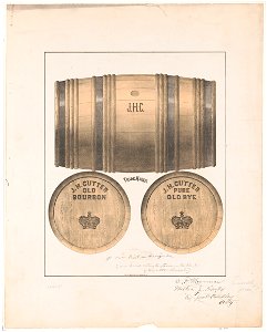 J.H. Cutter old bourbon. J.H. Cutter pure old rye LCCN2004666873