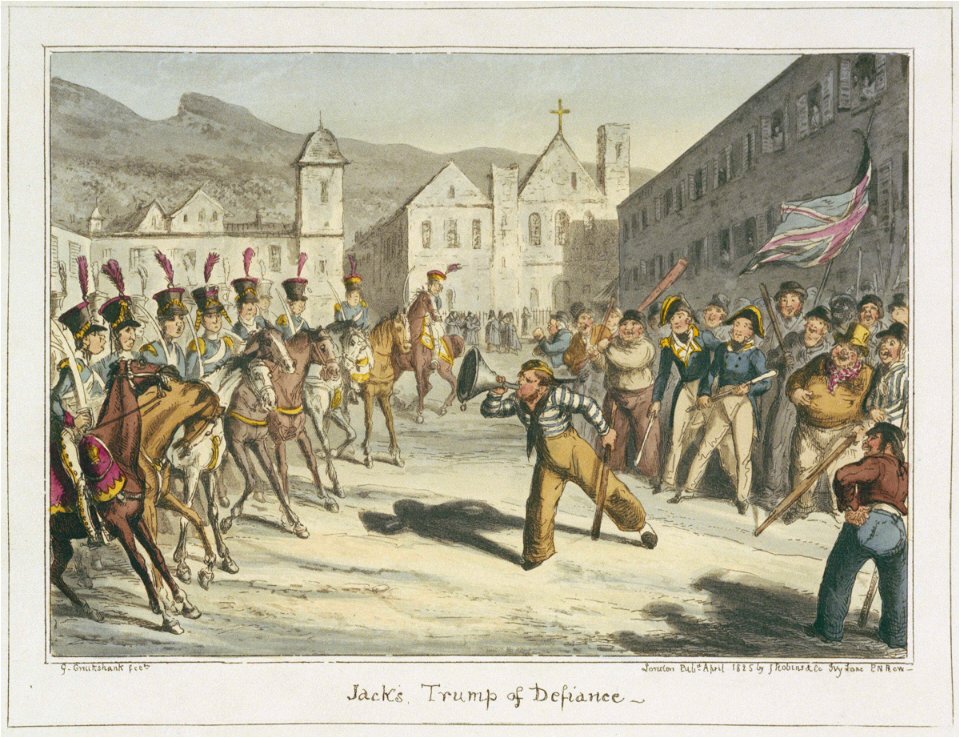 Jack's Trump of Defiance. (caricature) RMG PU4740