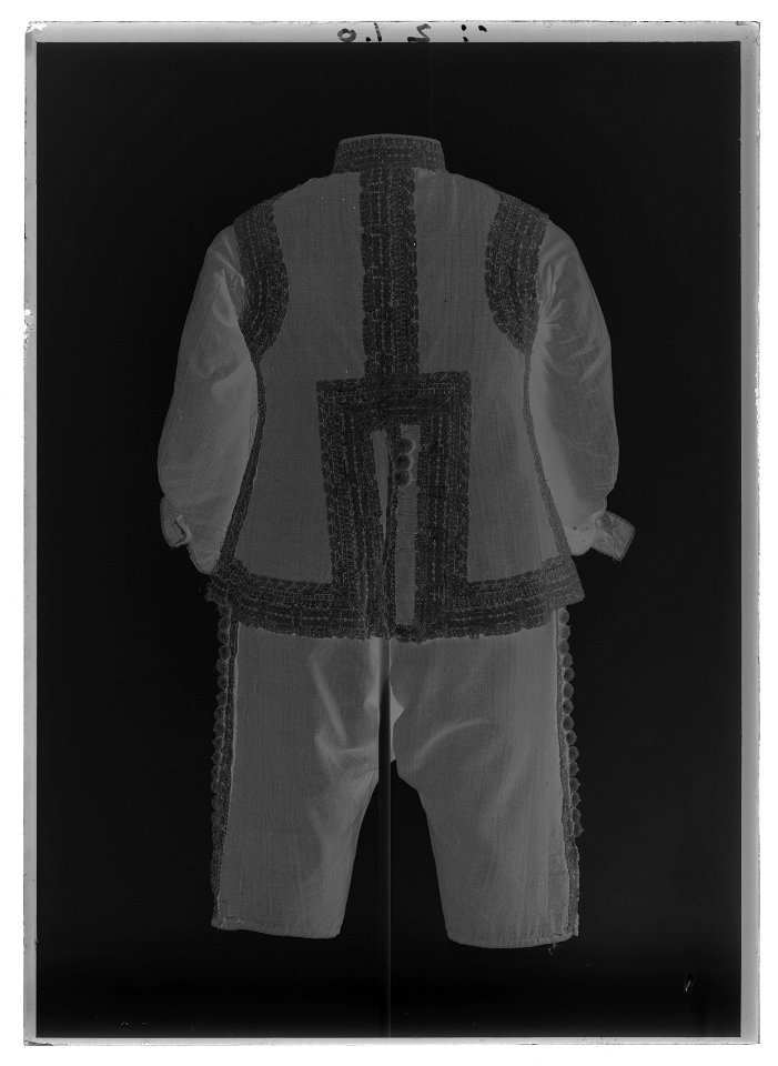 Jacka av brun kamlott - Livrustkammaren - 52724-negative