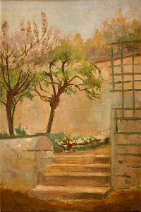 Jacek Malczewski - Landscape with Small Stairs - MNK II-b-1728 - National Museum Kraków