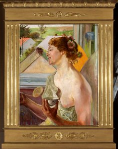 Jacek Malczewski - Bańki mydlane (Kobieta z czarką)