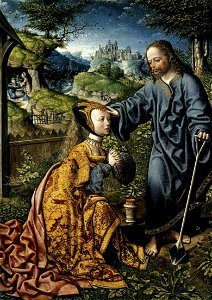 Jacob Cornelisz. van Oostsanen - Christ Appearing to Mary Magdalen as a Gardener - WGA05260