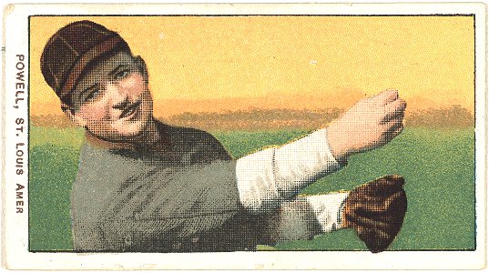 Jack Powell, St. Louis Browns, baseball card portrait LCCN2008676632