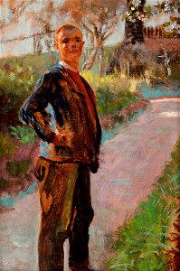 Jacek Malczewski - Landscape with the Artist's Son on a Path - MNK II-b-1611 - National Museum Kraków