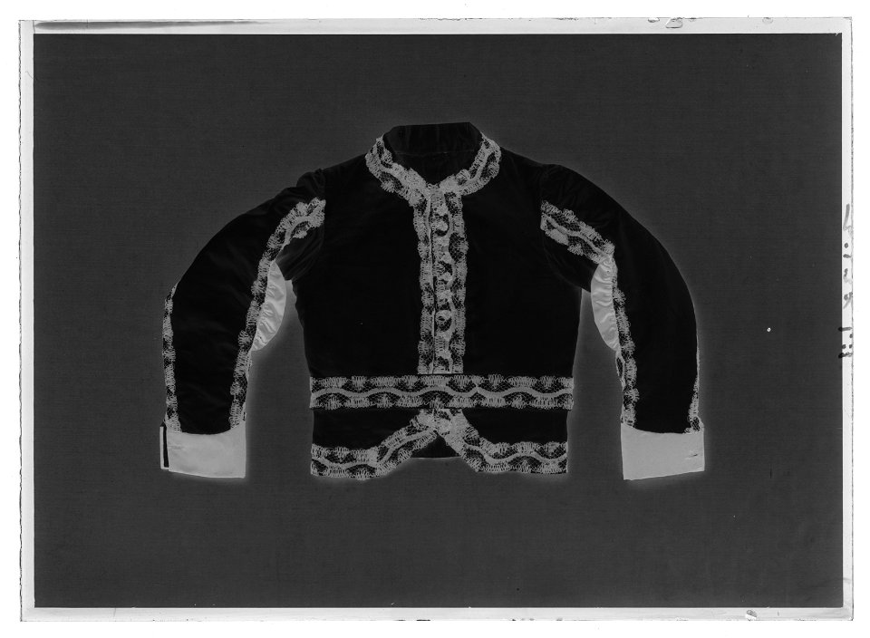 Jacka till Serafimerordensdräkt - Livrustkammaren - 35668-negative