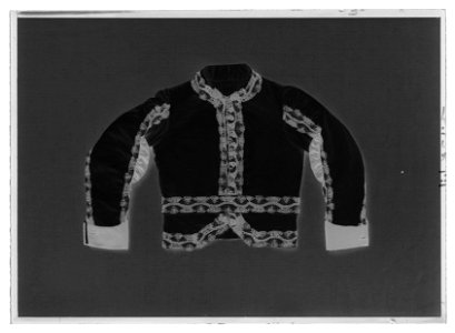 Jacka till Serafimerordensdräkt - Livrustkammaren - 35668-negative