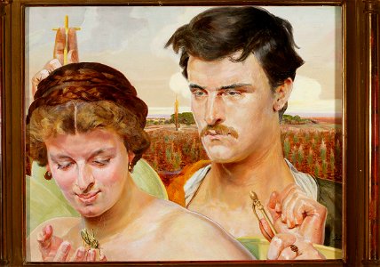 Jacek Malczewski - Muzyka, prawa częśc tryptyku