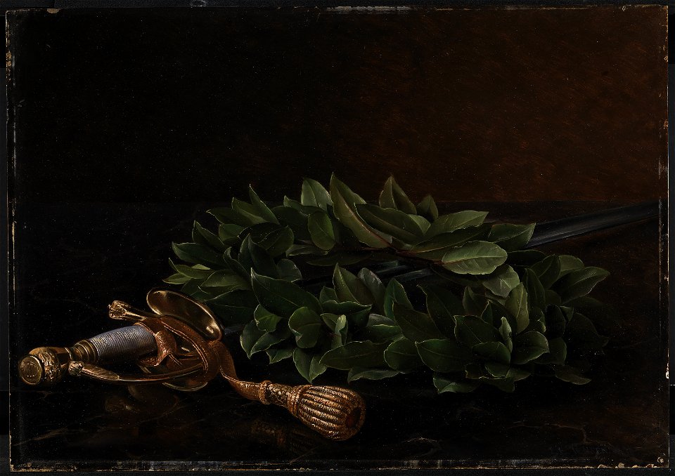 J.L. Jensen - En kårde med laurbærkrans - KMS546 - Statens Museum for Kunst