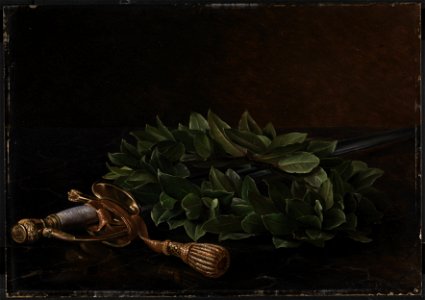J.L. Jensen - En kårde med laurbærkrans - KMS546 - Statens Museum for Kunst