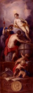 Jacob de Wit - Allegorie op het schrijven van de geschiedenis 1754