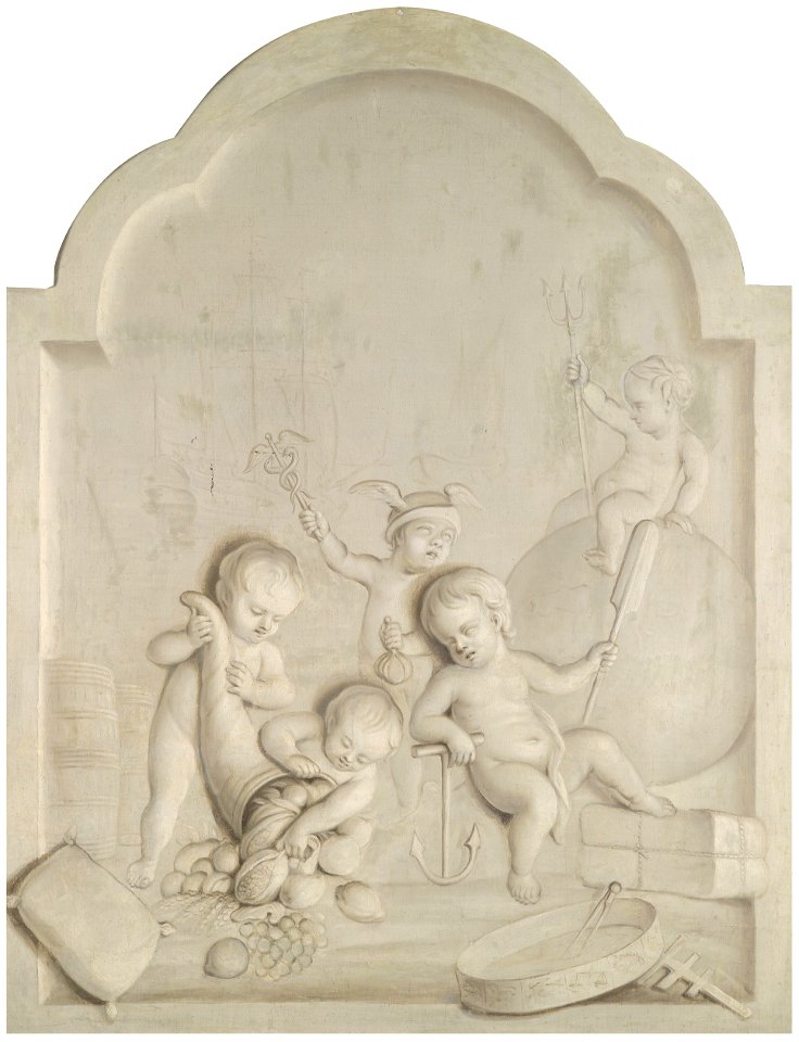 Jacob de Wit (circle) Grisaille Allegorie Handel